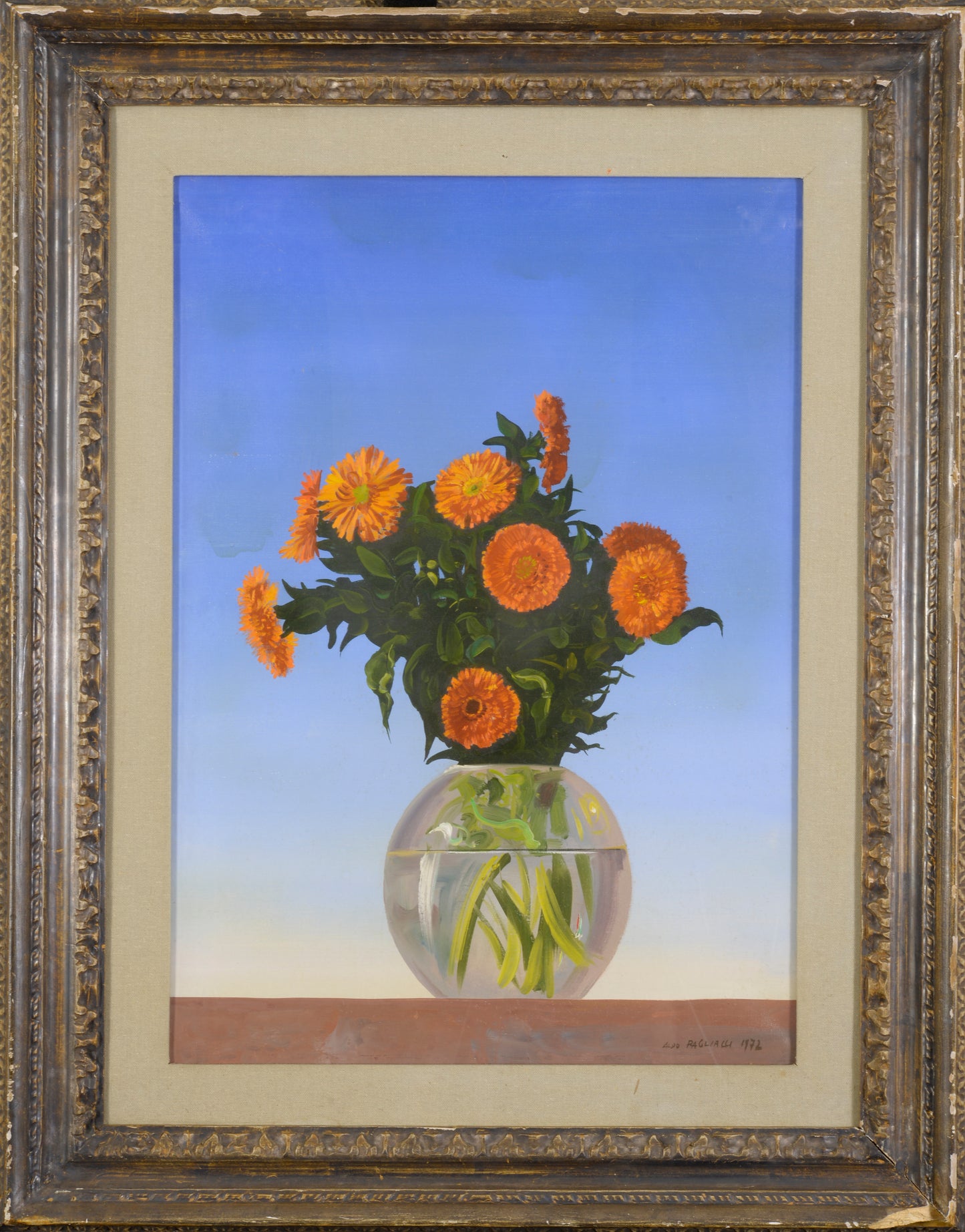 Still Life with Zinnias, 1972 | Aldo Pagliacci
