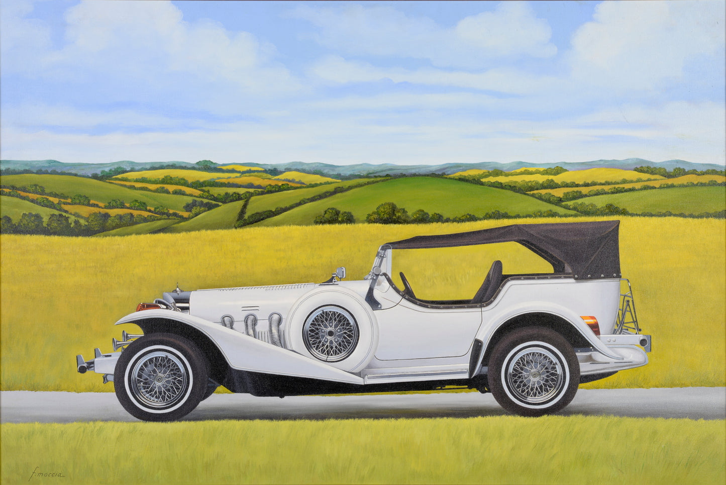 Antique Car Painting 3, 1950 | Francesco Moccia