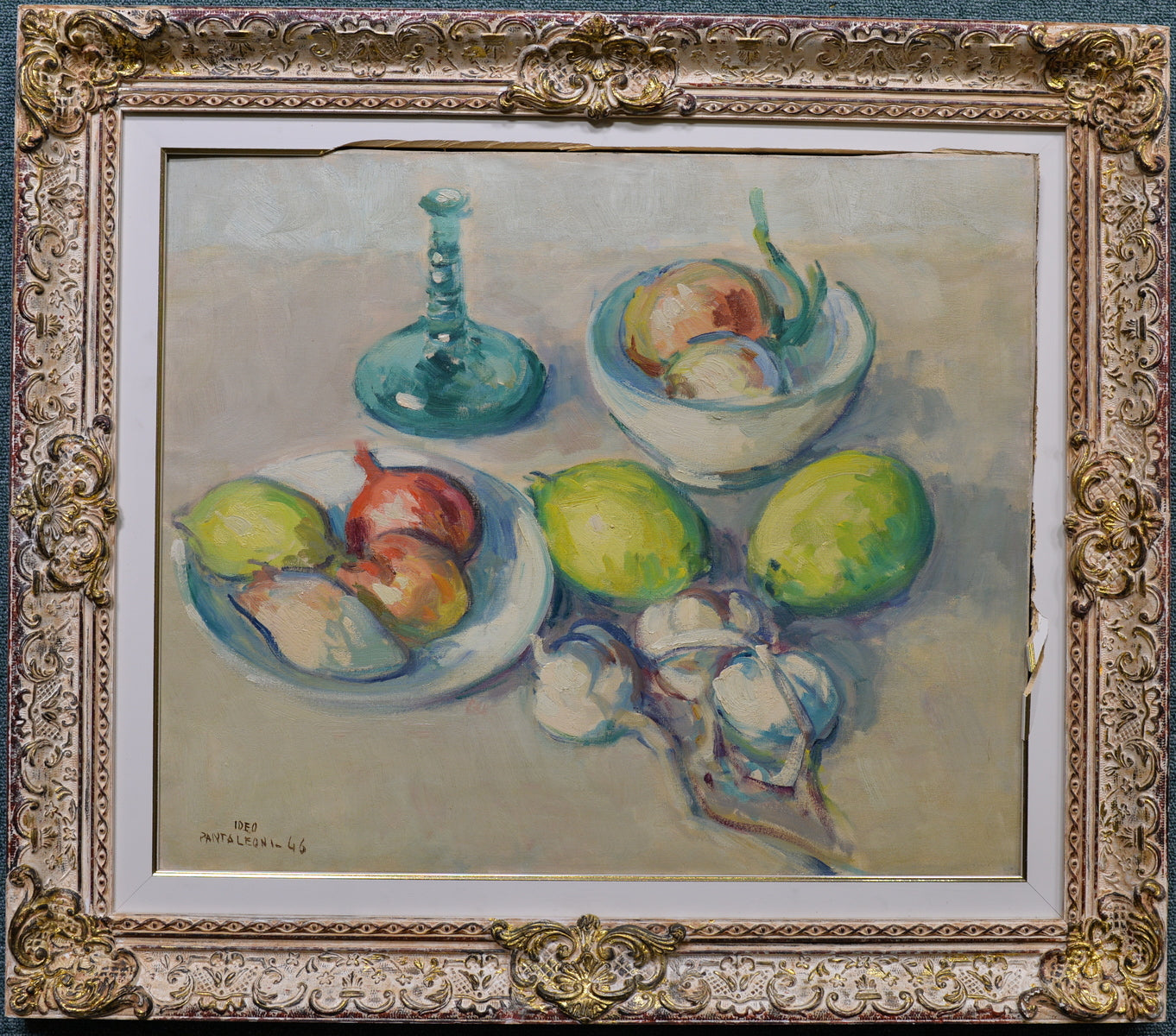 Still Life with Blue Glass Carafe