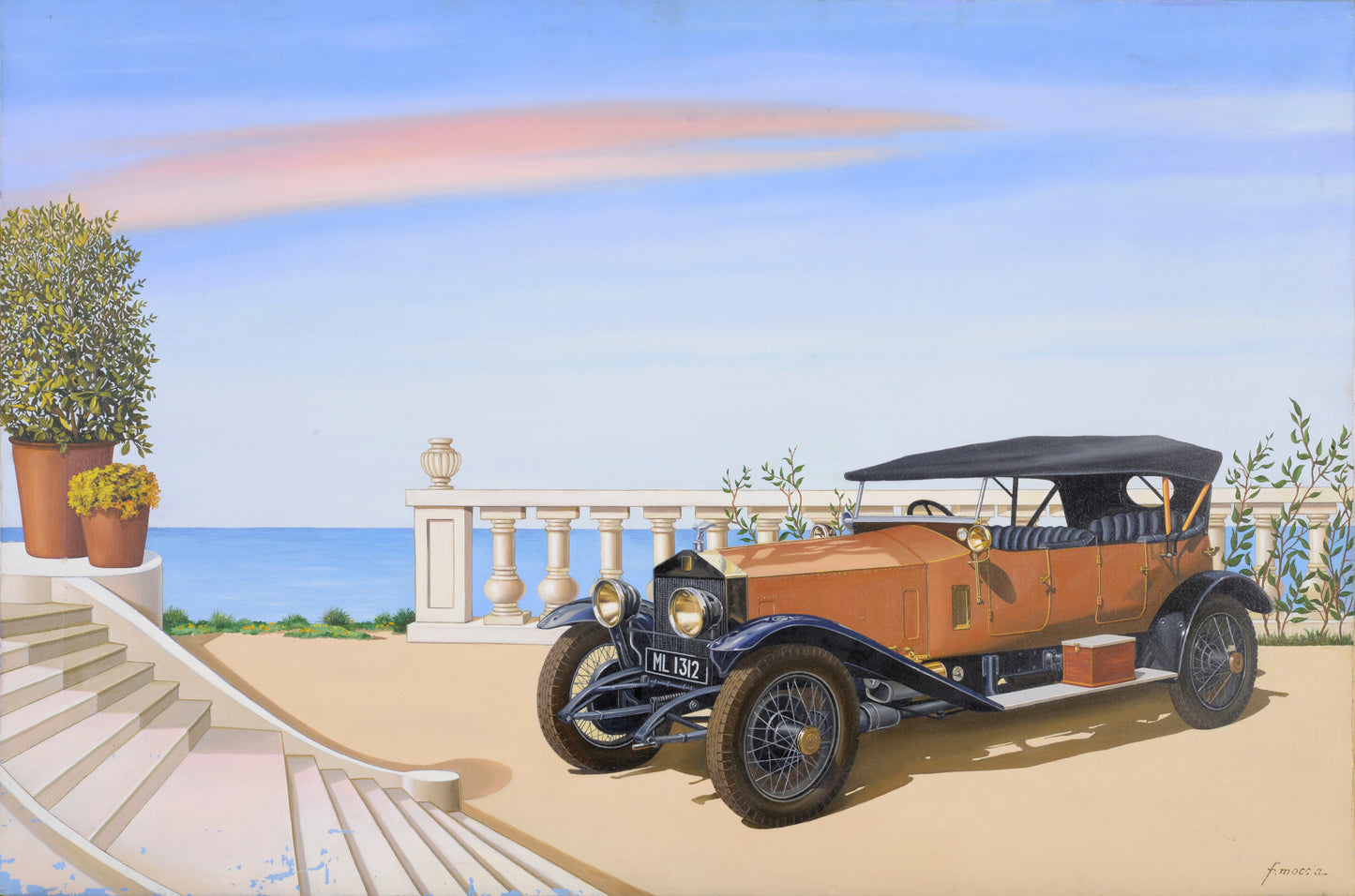 Antique Car Painting 2, 1950 | Francesco Moccia