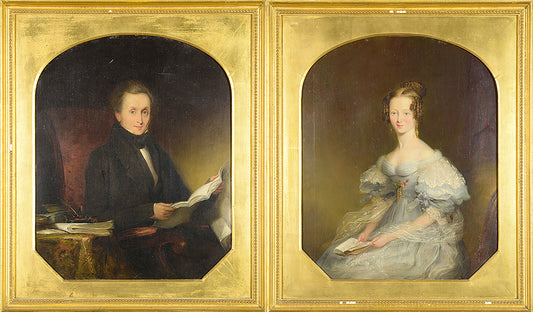 Two Untitled Portraits of Husband and Wife