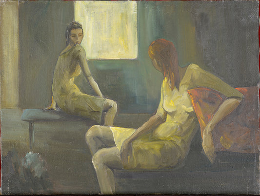 Two Women Painting | Camillo Cocchetti
