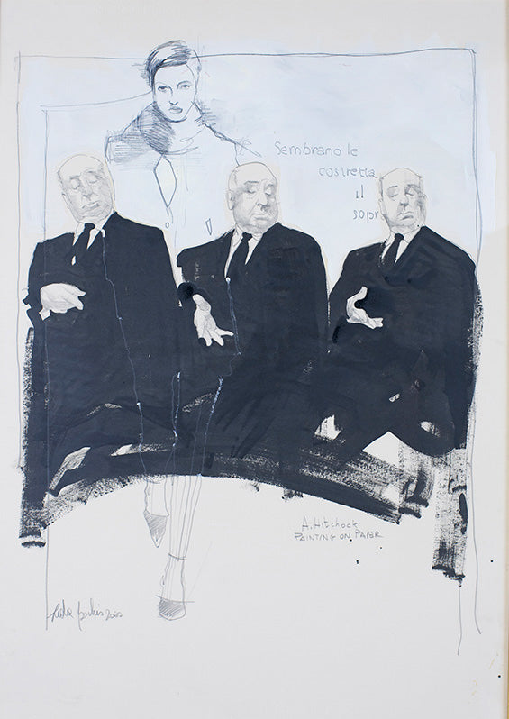 A Hitchcock Painting on Paper