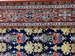 Isfahan Kork silk T-fringes signed MEHDI NASRE ESFAHANI