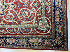 Vintage Qum Kork Saveh Rug