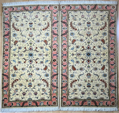 Tabriz 60Raj part silk (pair)